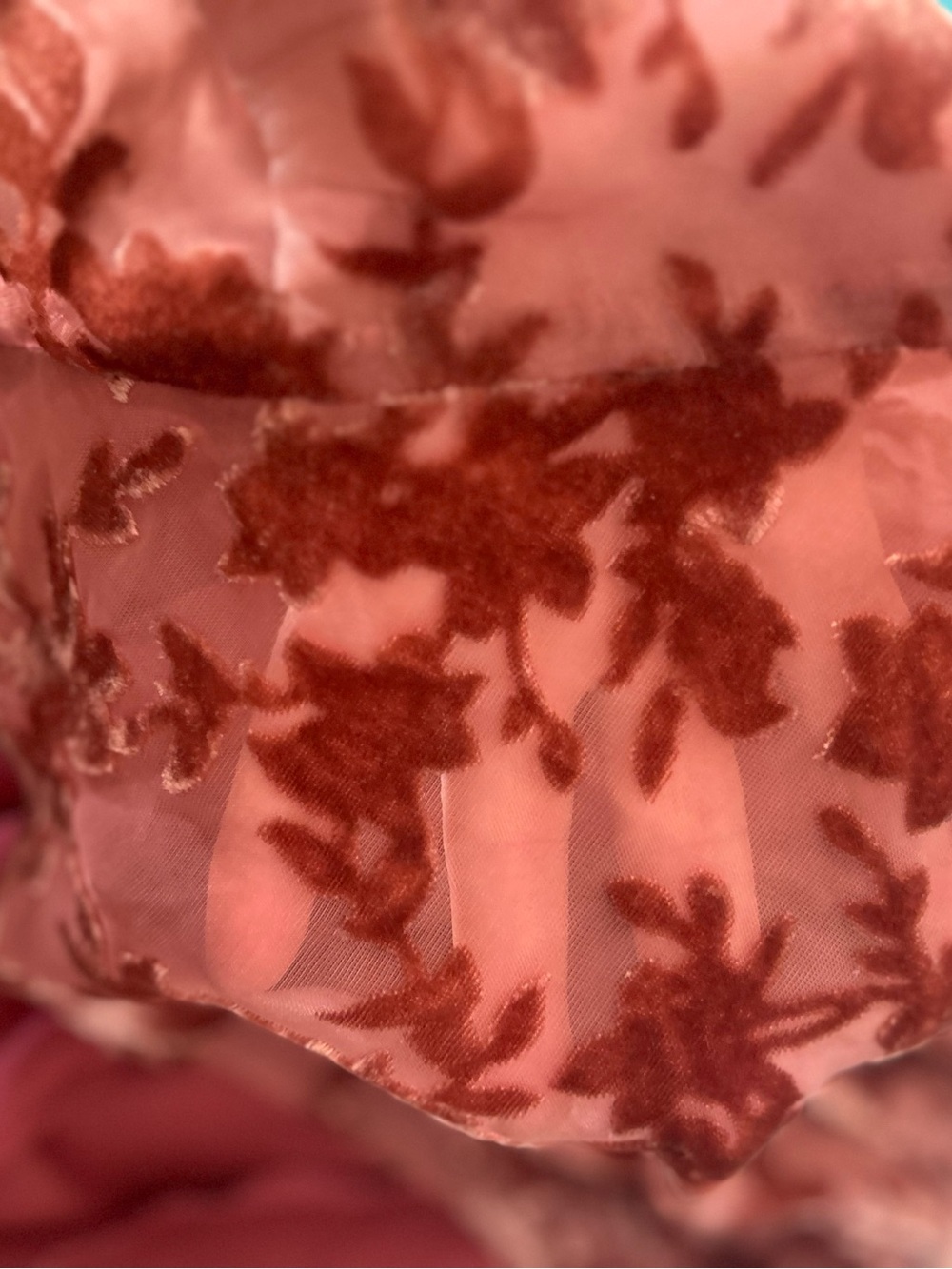 Jenny Yoo Rory Anthropologie Spaghetti Strap Burnt Copper Lace Evening Dress - Picture 3 of 10